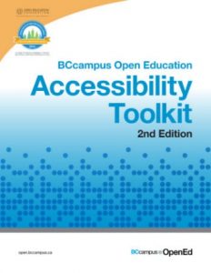 The cover of the second edition of the Accessibility Toolkit. It has BCcampus branding.