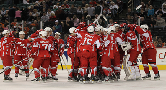 A photograph shows a hockey team.