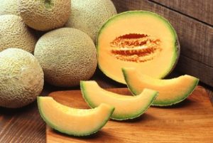 Whole melons and slices