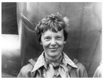 small photo of Amelia Earhart