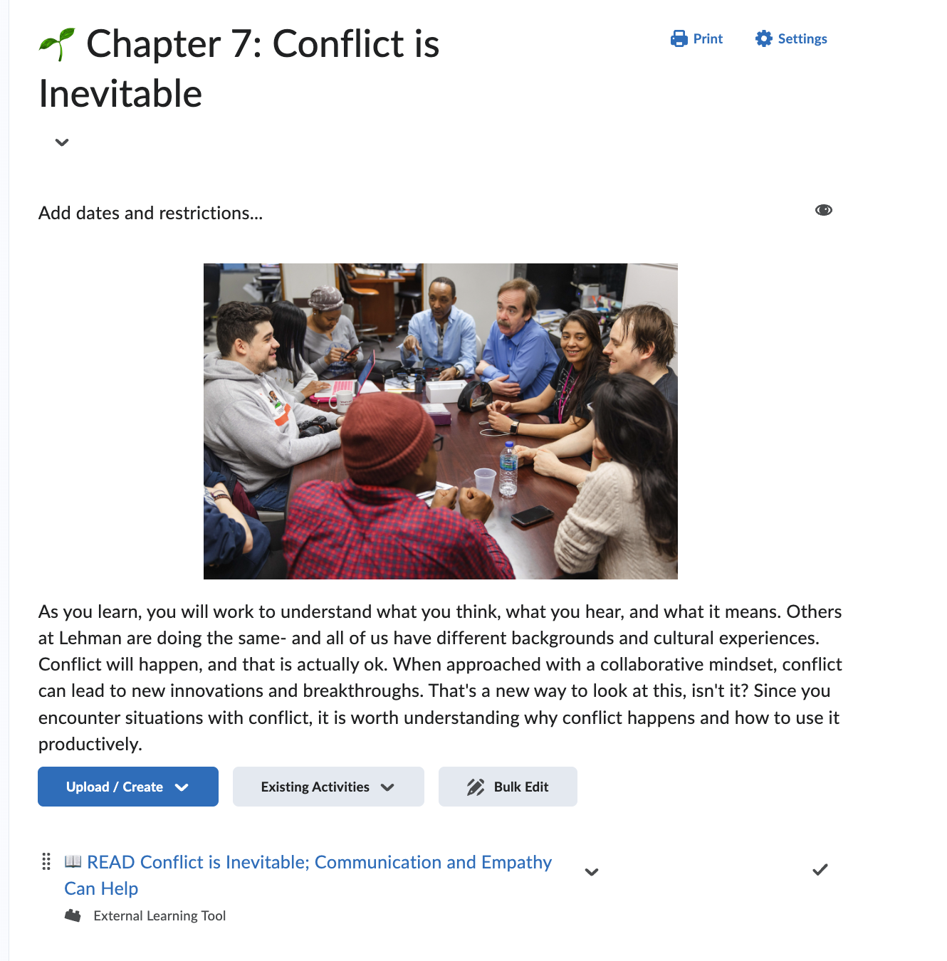 A spirited discussion