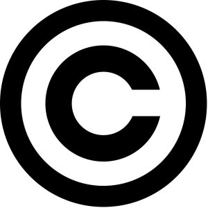 The copyright symbol, a black "C" in a circle.