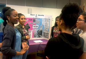 Learning communities students at showcase