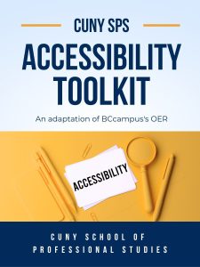 CUNY SPS Accessibility Toolkit book cover