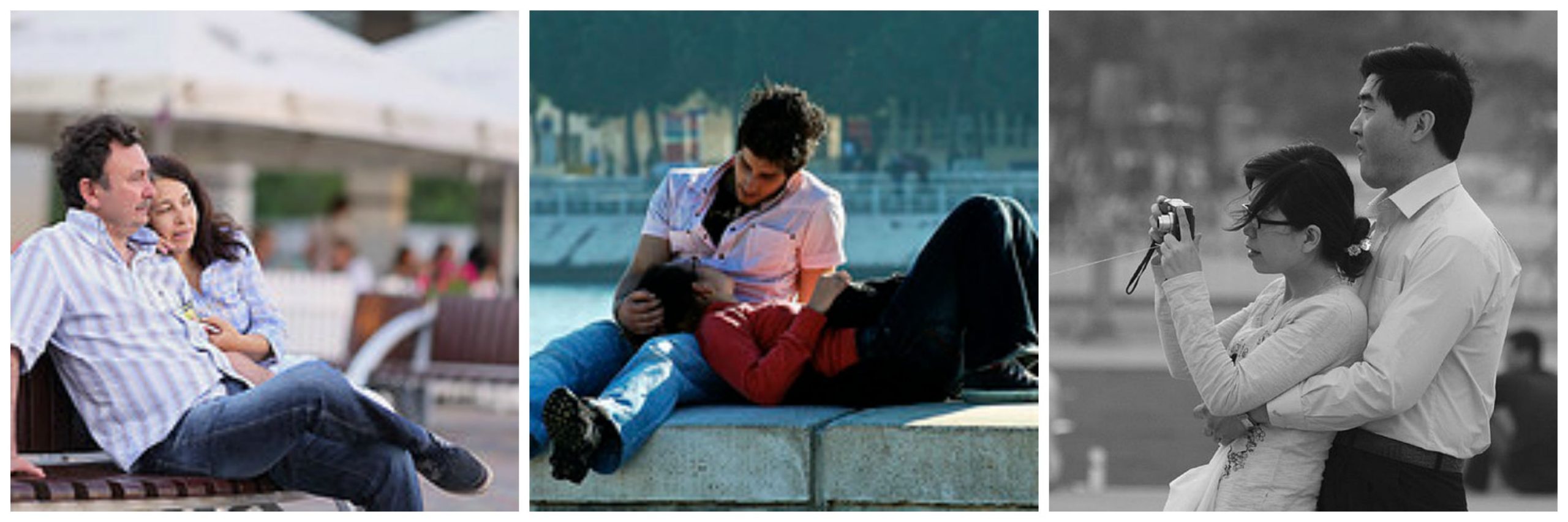 Collage of various couples