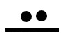 A line with two dots above it