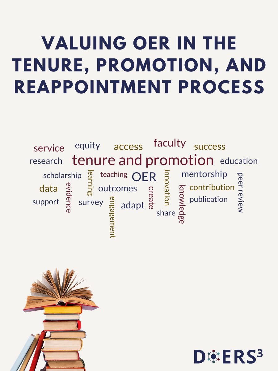 Cover image for Valuing OER in the Tenure, Promotion, and Reappointment Process