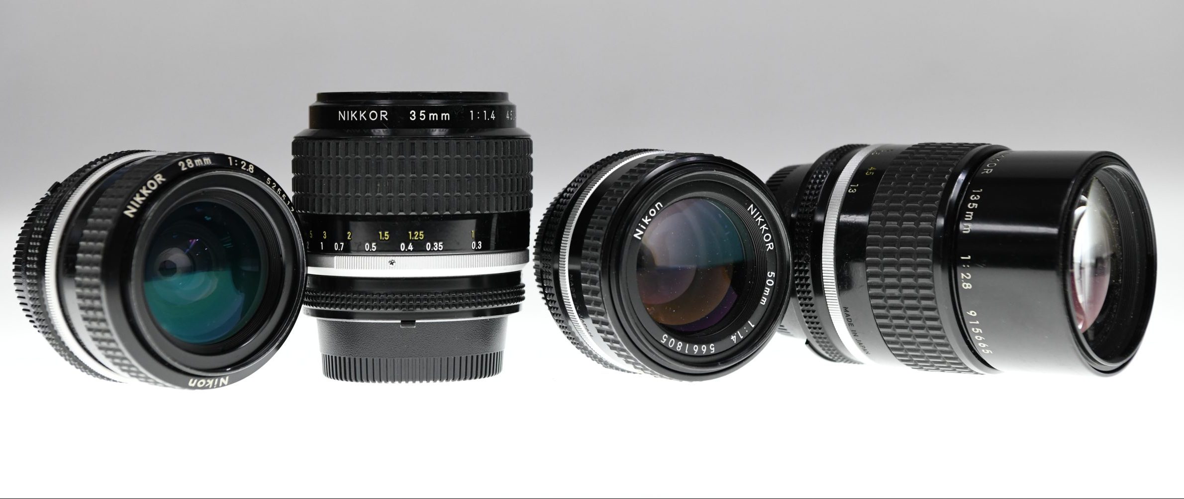 collection of prime lenses