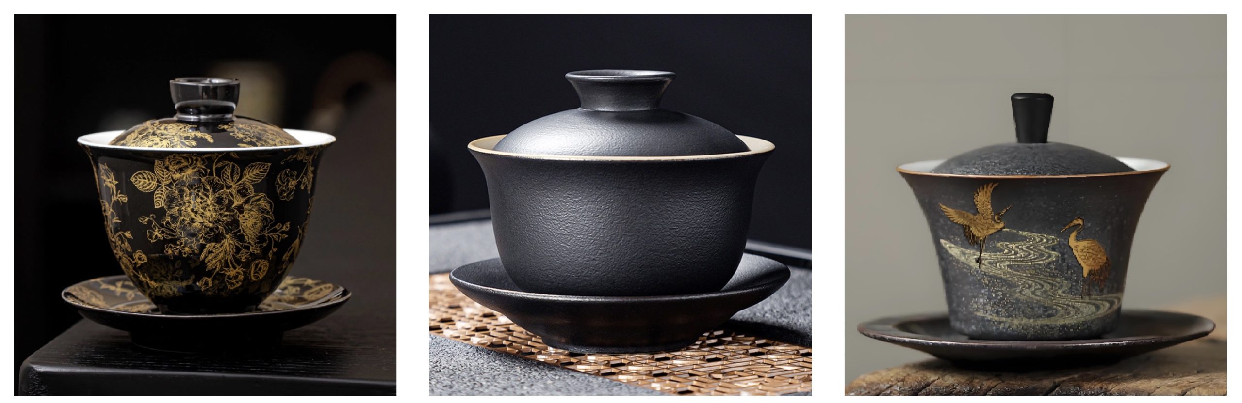 black clay gaiwan - gaicup