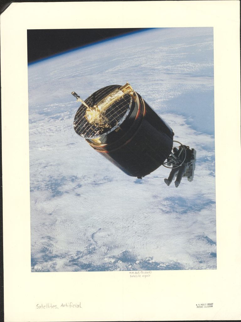 Space Shuttle: the first 20 years / edited by Tony Reichardt. New York : DK Publishing, 2002. Satellite repair by astronauts