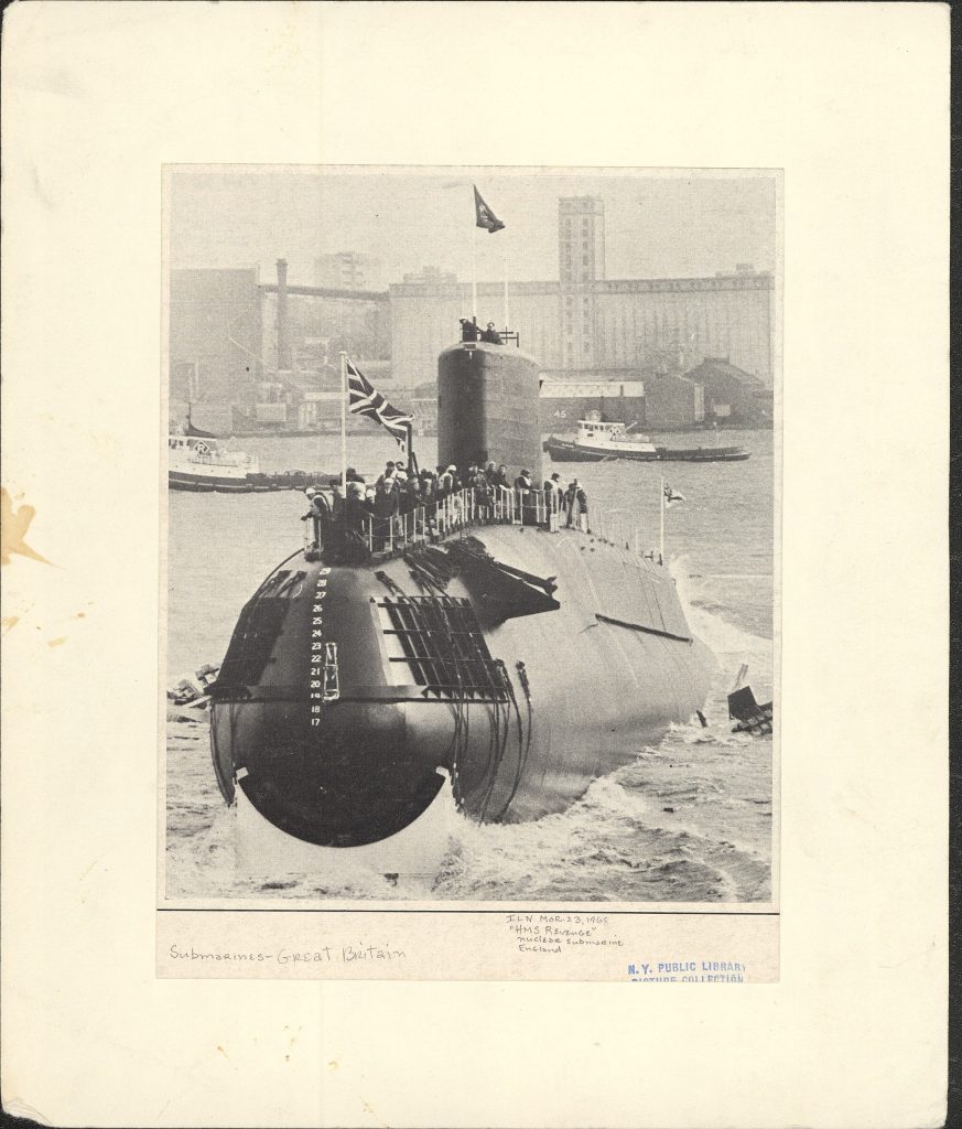 N.Y. Public Library. British submarine