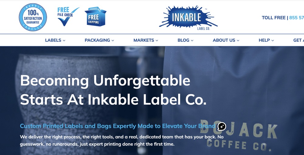 Inkable Label -custom tissue paper