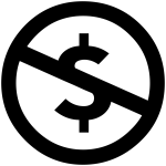 logo representing the NC element of CC licenses
