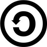 logo representing the SA element of CC licenses