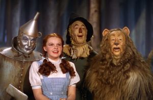 Main characters from the film the Wizard of Oz